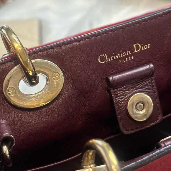 Dior Cherry Red Leather Bag - Picture 9 of 10